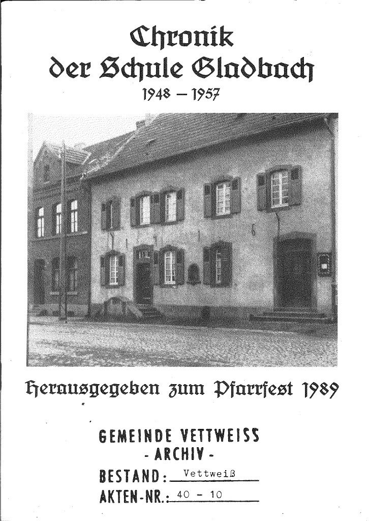 Chronik der Schule Gladbach 1948 - 19571024_1